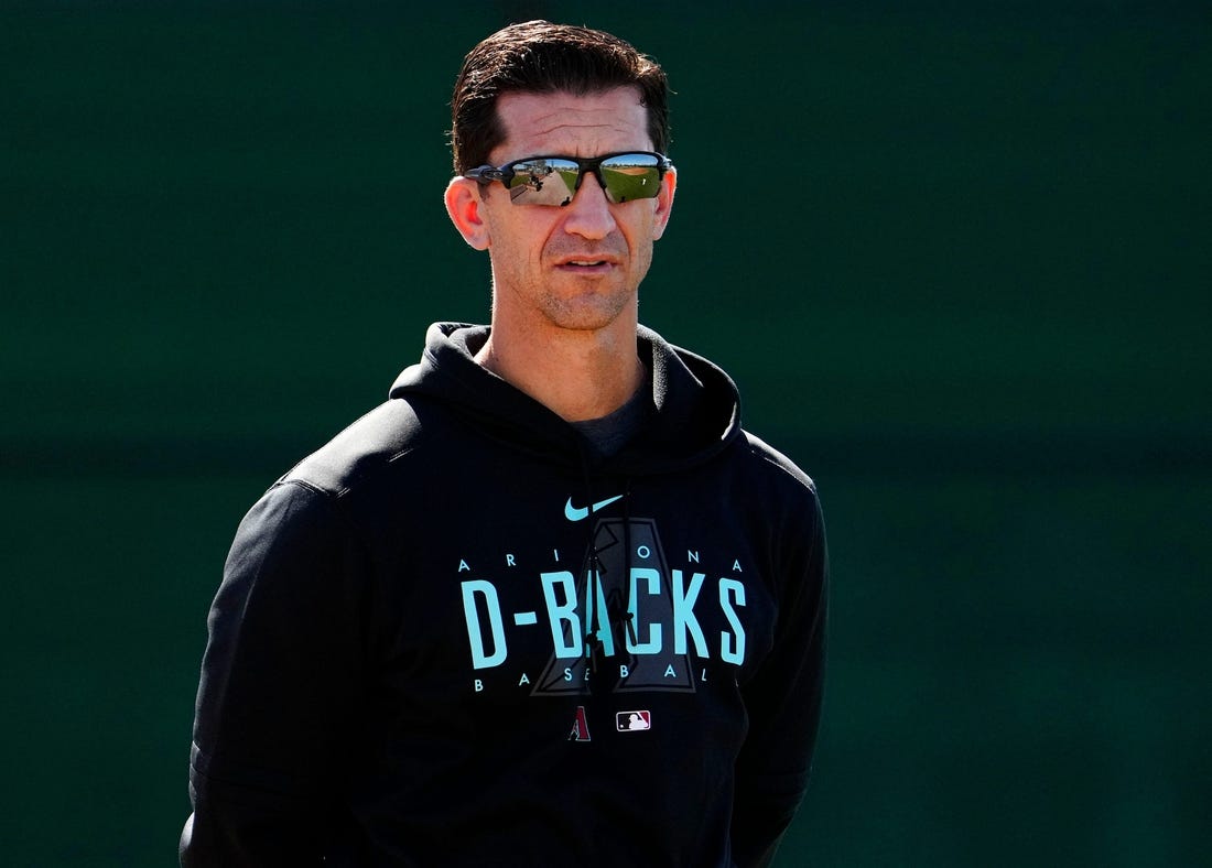 Arizona Diamondbacks general manager Mike Hazen during spring training workouts at Salt River Fields in Scottsdale on Feb. 20, 2023.

Mlb Diamondbacks Spring Training