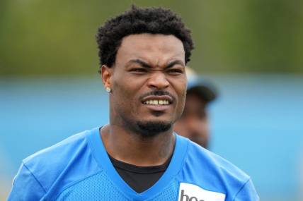 Jun 13, 2023; Costa Mesa, CA, USA; Los Angeles Chargers safety Derwin James (3) during minicamp at the Hoag Performance Center. Mandatory Credit: Kirby Lee-USA TODAY Sports