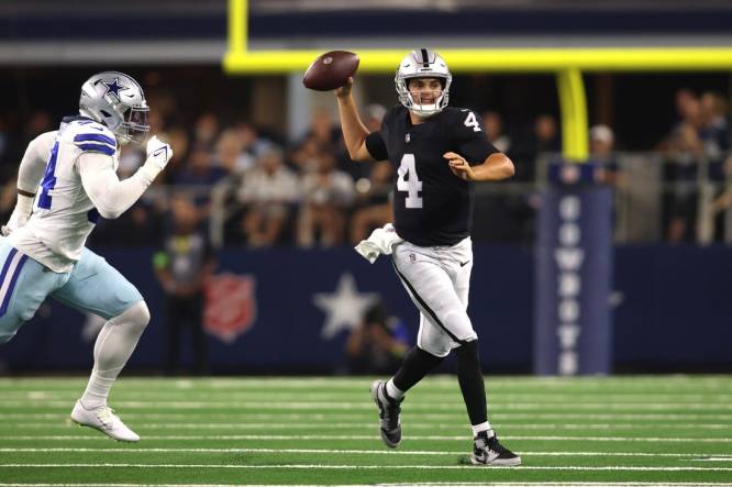 Report: Rookie QB Aidan O'Connell to start for Raiders