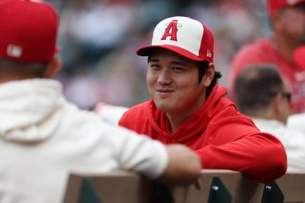 A first to $500M? Los Angeles Angels two-way player Shohei Ohtani (17) is the star attraction in free agency. Mandatory Credit: Kiyoshi Mio-USA TODAY Sports