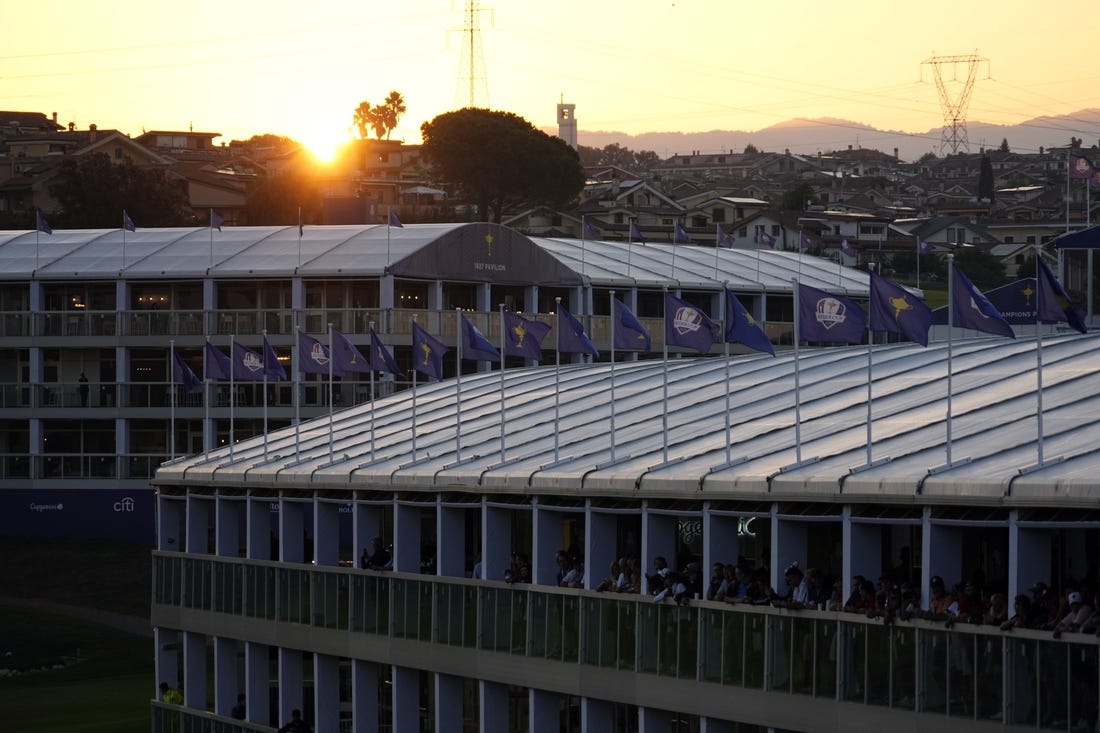 Sep 29, 2023; Rome, ITA; General view before day one foursomes round for the 44th Ryder Cup golf competition at Marco Simone Golf and Country Club. Mandatory Credit: Adam Cairns-USA TODAY Sports