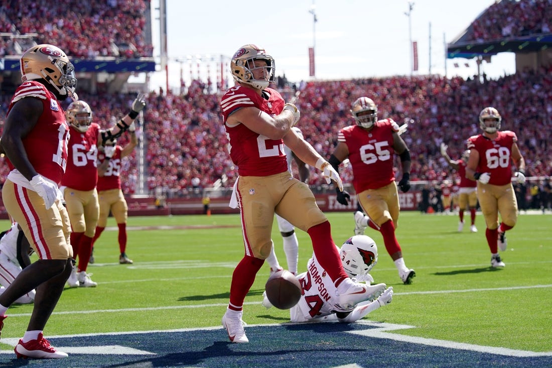 WATCH: Cardinals WR Michael Wilson scores 1st NFL TD vs. 49ers