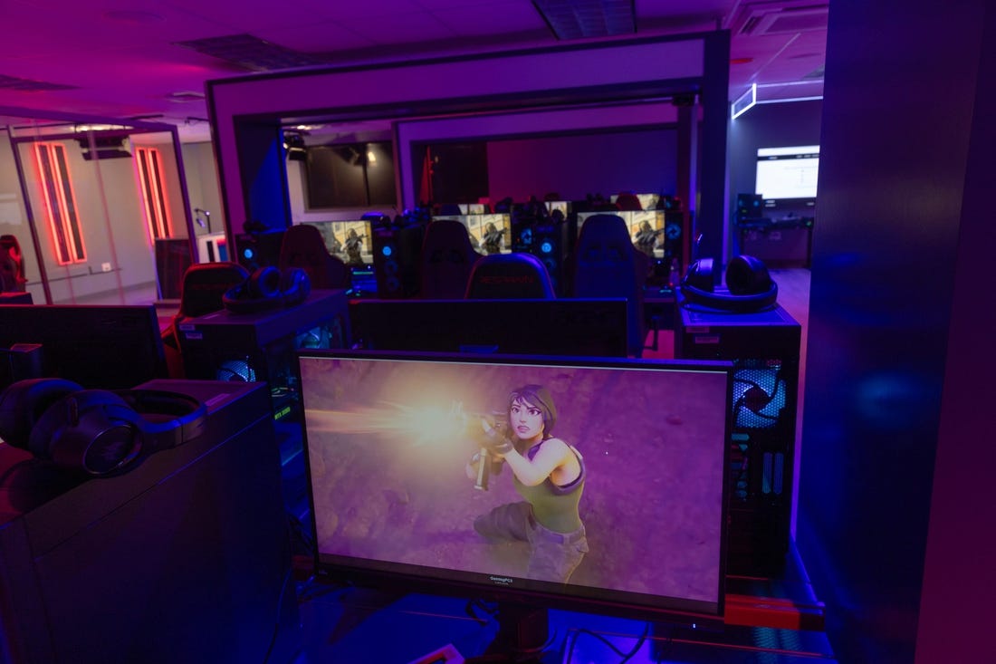 The Esports Arena has a variety of machines with a variety of game for all interests. The Brookdale Community College has built an Esports arena where students and the community can practice video gaming. Its the latest step in joining a rapidly growing industry. As part of it, the college also has introduced its first varsity esports team featuring 19 players for three different games.