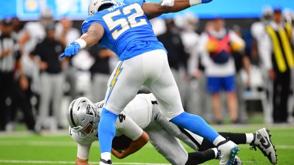 Los Angeles Chargers’ Khalil Mack dominates former Raiders team with 6 sacks