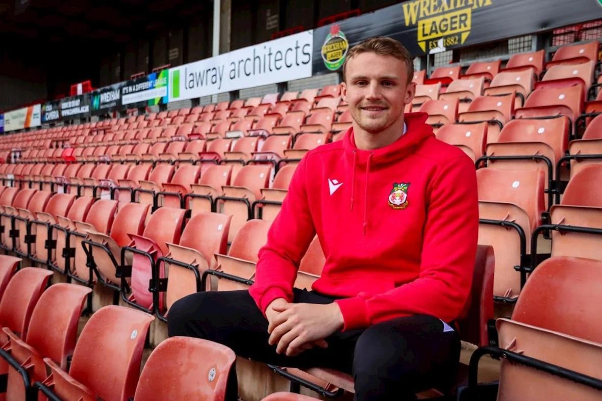 Wrexham AFC striker Sam Dalby.