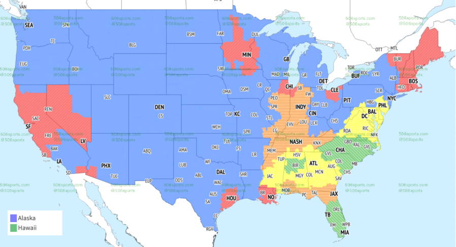 NFL Coverage Map Week 10: TV Schedule for FOX, CBS Broadcasts