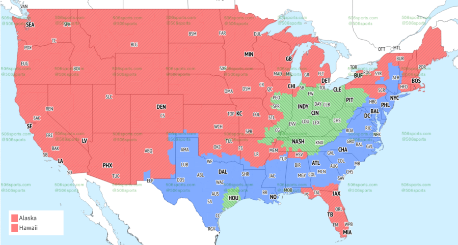 Week 7 NFL coverage map: NFL TV map, broadcast info for Sunday's games ...