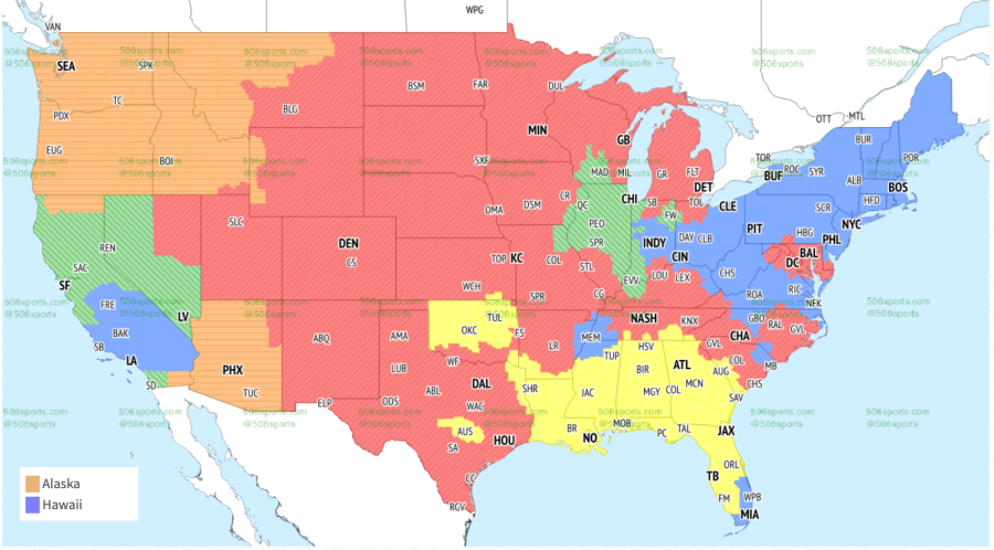 Week 7 NFL coverage map: NFL TV map, broadcast info for Sunday's games 