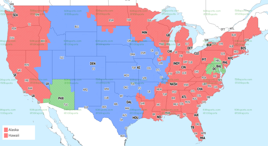 NFL coverage map Week 8: NFL TV map, broadcast info for Sunday’s games 