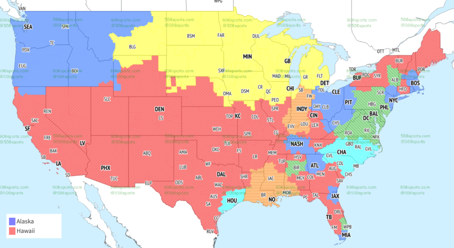 NFL coverage map Week 8: NFL TV map, broadcast info for Sunday’s games 