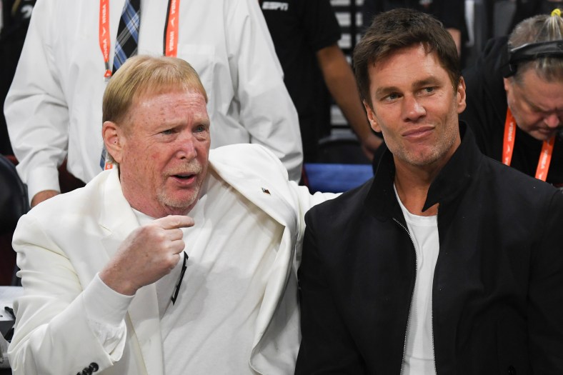 Tom Brady and Las Vegas Raiders owner Mark Davis