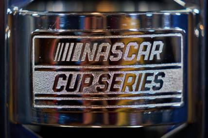 The NASCAR Cup Series logo is shown on the champions trophy during NASCAR media day at Phoenix Convention Center on Thursday, Nov. 3, 2022.

Nascar Nascar Championship Media Day