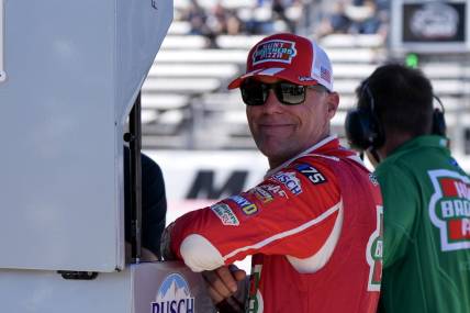Oct 28, 2023; Martinsville, Virginia, USA; NASCAR Cup Series driver Kevin Harvick (4) during practice at Martinsville Speedway. Mandatory Credit: David Yeazell-USA TODAY Sports