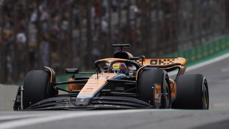 McLaren's Oscar Piastri during practice at Jose Carlos Pace Circuit, Sao Paulo, Brazil - November 3, 2023.