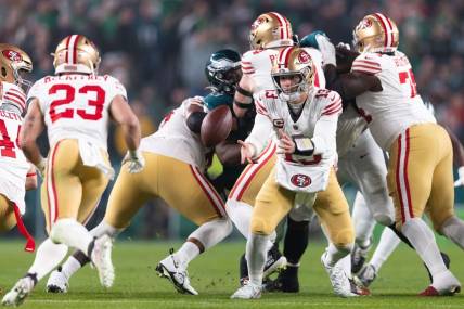 The 49ers jumped to the No. 1 seed in the NFC this month and officially clinched a playoff spot when the Packers lost to the Giants on Monday. Mandatory Credit: Bill Streicher-USA TODAY Sports