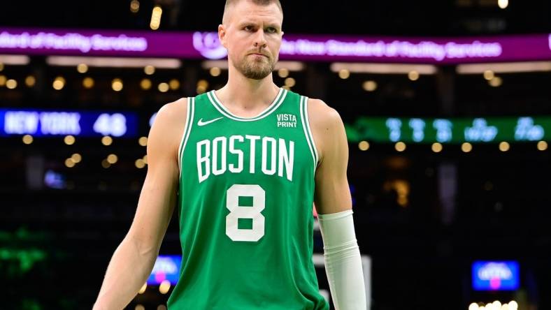 Boston Celtics center Kristaps Porzingis