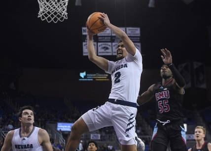 Nevada   s Jarod Lucas shoots while taking on LMU at Lawlor Events Center in Reno on Dec. 2, 2023.