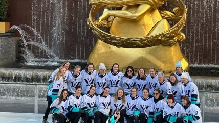 PWHL’s New York team makes a splash at Rockefeller Center and hoping for more ‘pinch me’ moments