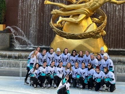 PWHL’s New York team makes a splash at Rockefeller Center and hoping for more ‘pinch me’ moments