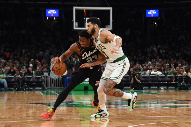 NBA: Detroit Pistons at Boston Celtics