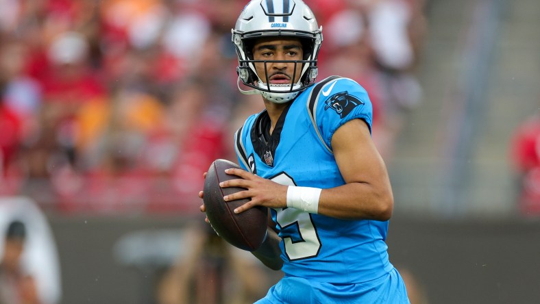 Carolina Panthers quarterback Bryce Young