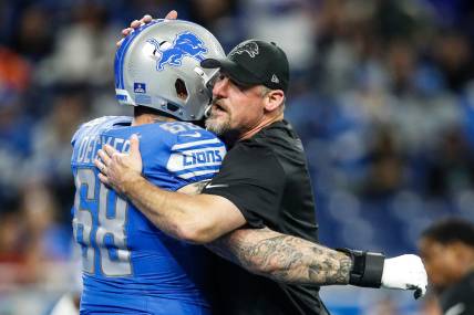 Footage seemingly shows Detroit Lions’ Taylor Decker checking with ref before controversial illegal touching flag