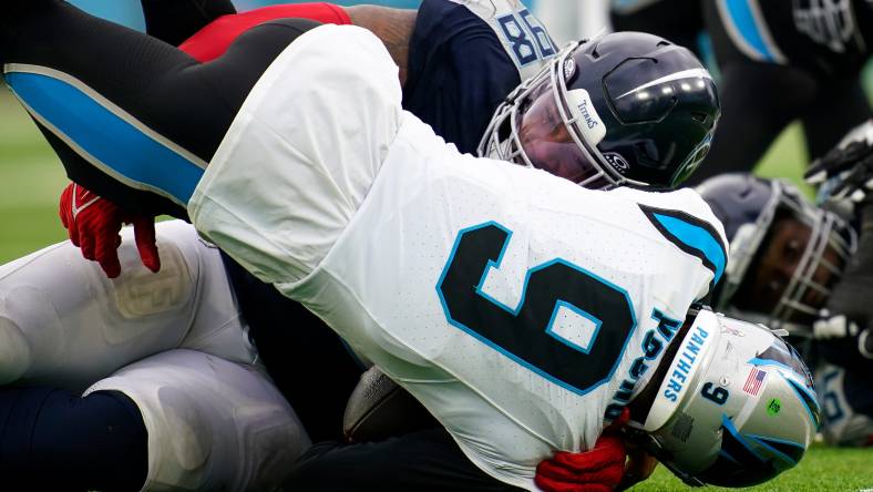 Carolina Panthers quarterback Bryce Young