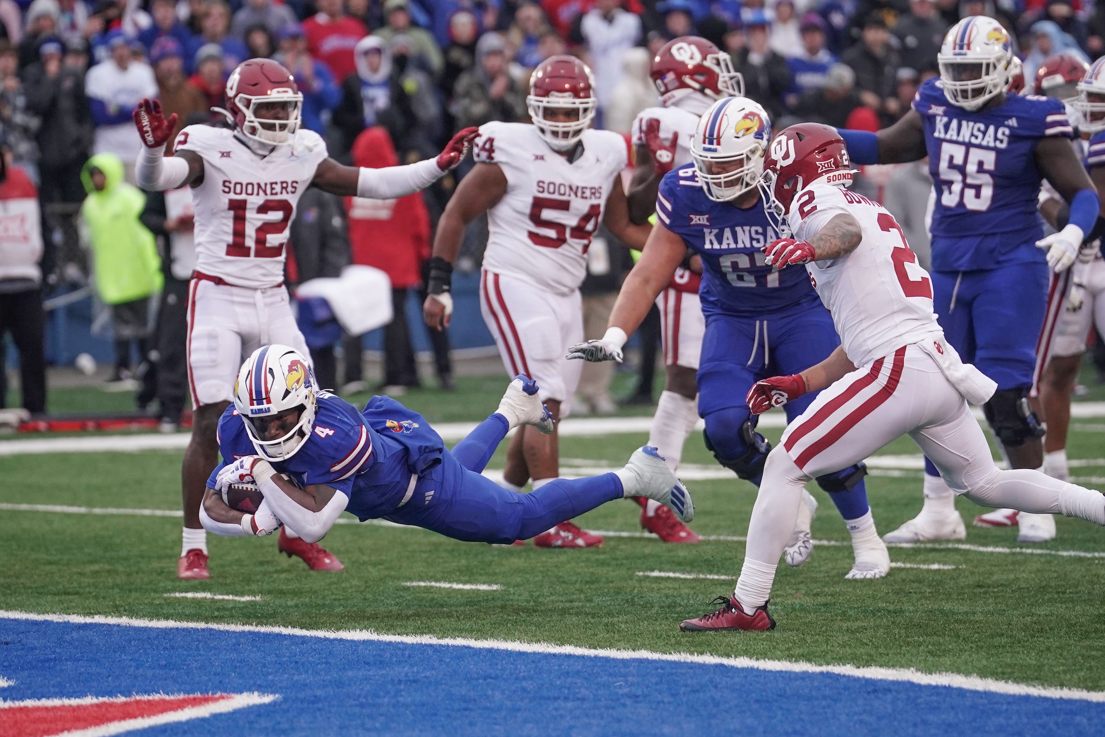 College football: Kansas vs. Oklahoma