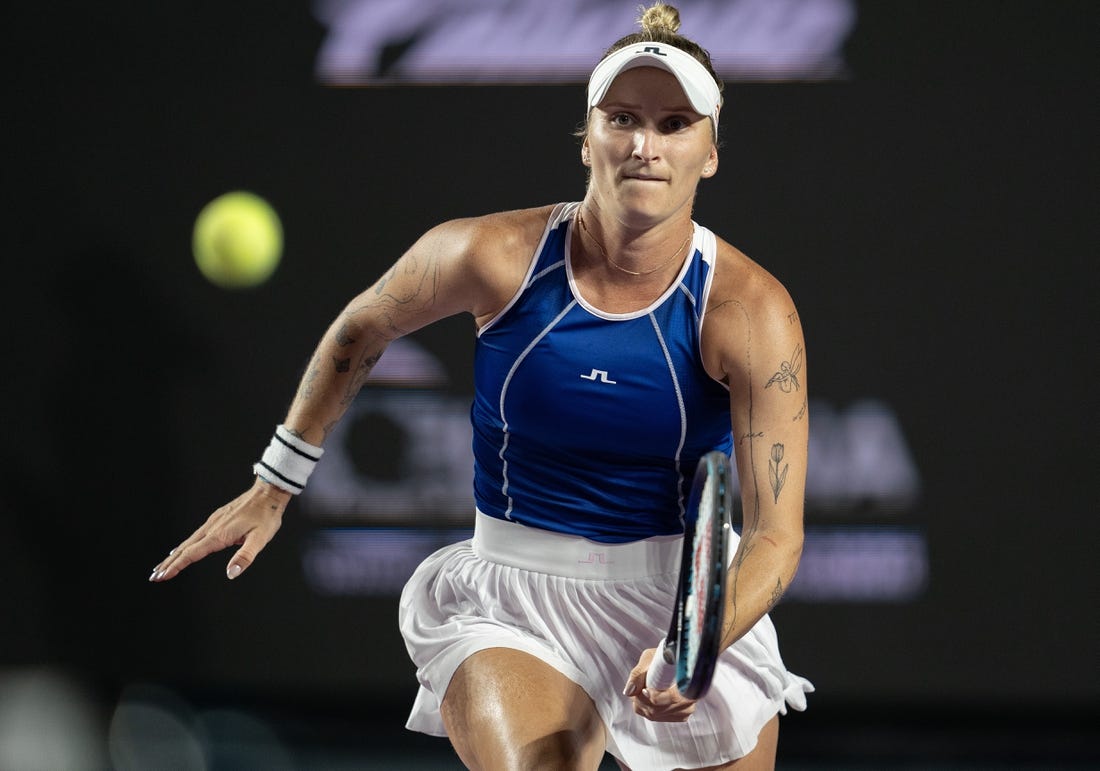 Marketa Vondrousova (CZE) withdrew from the Adelaide Invitational. Mandatory Credit: Susan Mullane-USA TODAY Sports