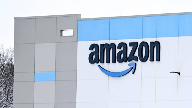 The Amazon fulfillment center on Wednesday, Jan. 10, 2024, in Delta Township.