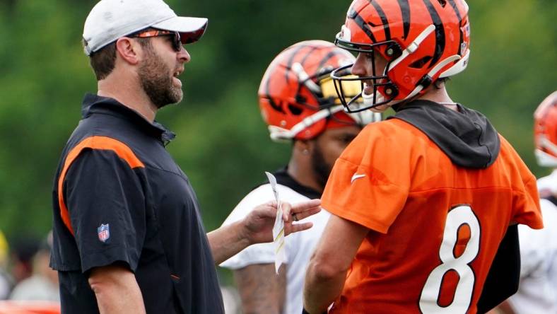 Cincinnati Bengals offensive coordinator Brian Callahan completed an interview with the Titans on Jan. 12.