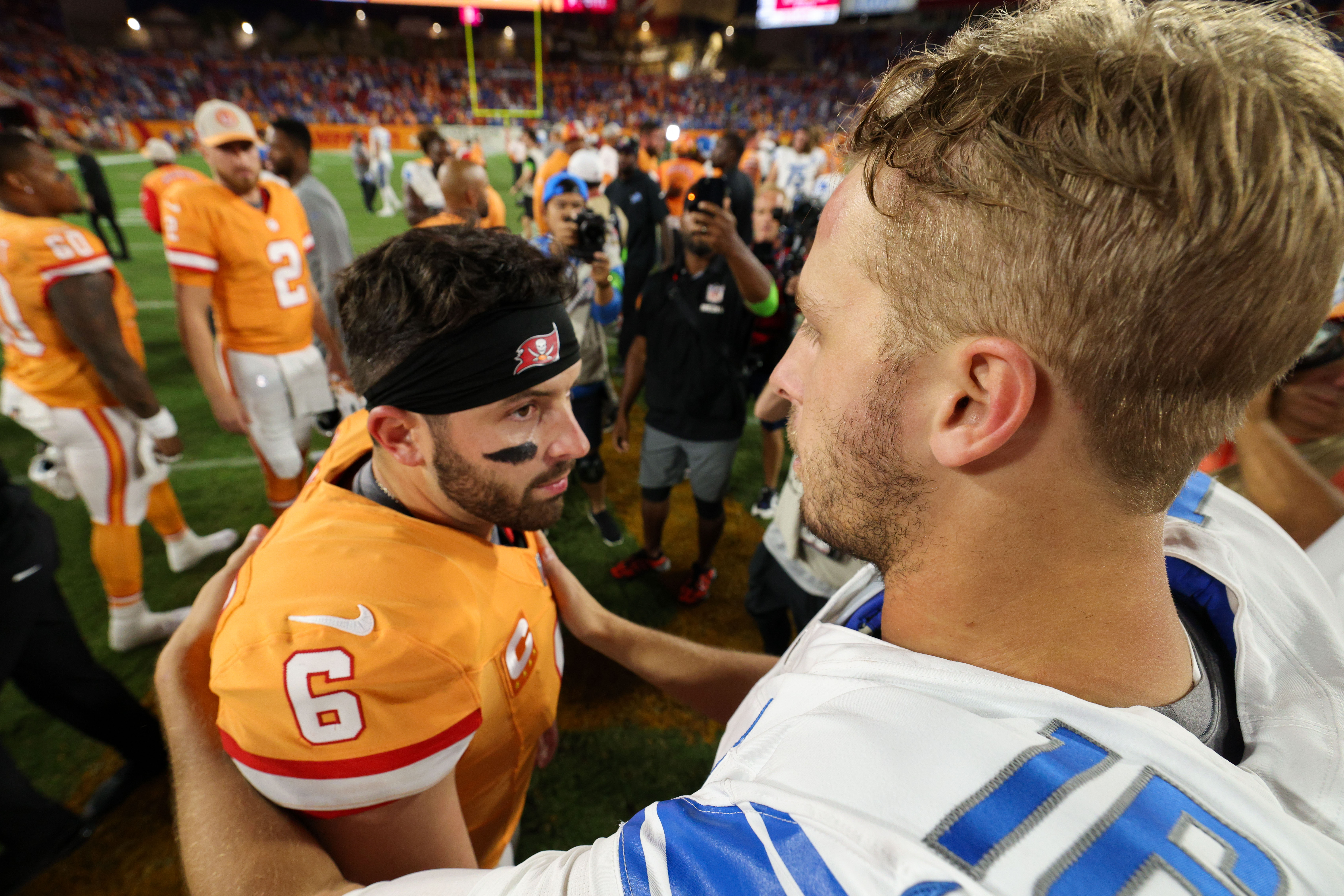 Tampa Bay Buccaneers At Detroit Lions: Baker Mayfield Vs. Jared Goff ...