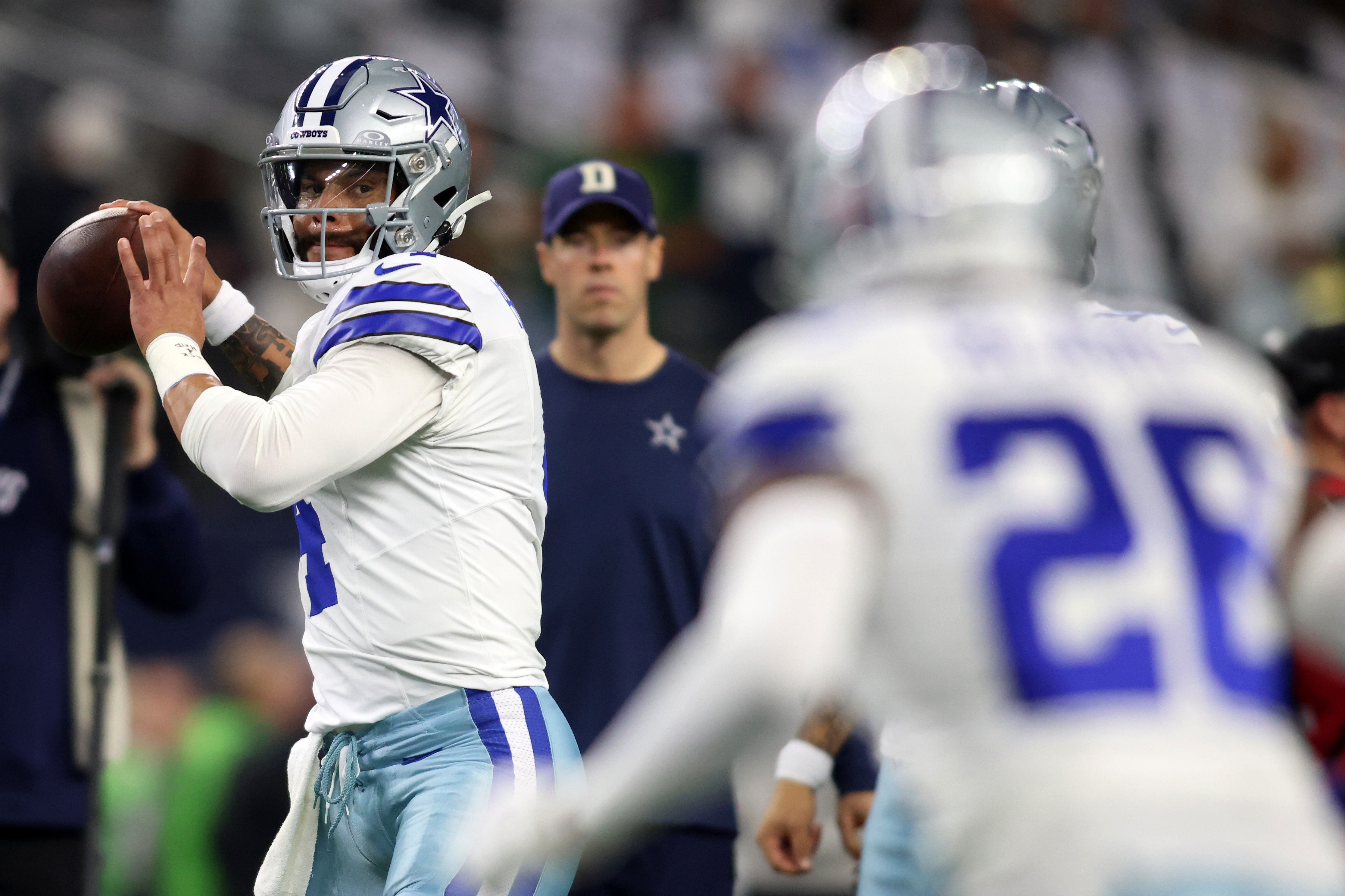 'Playoff Dak' Trends As Dallas Cowboys QB Dak Prescott Struggles Early