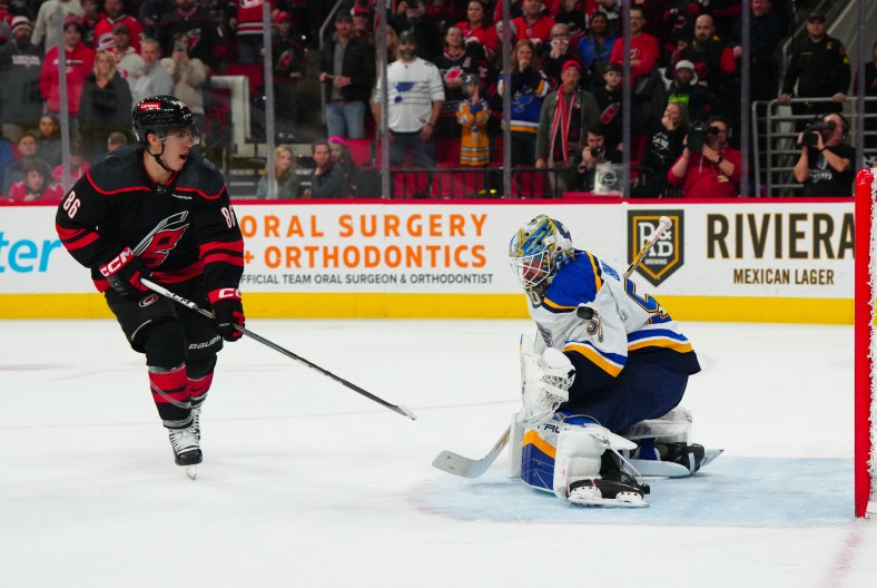 NHL: St. Louis Blues at Carolina Hurricanes