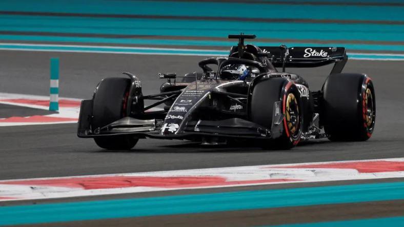 Valtteri Bottas in action during practice. Abu Dhabi Grand Prix - Yas Marina Circuit, Abu Dhabi, United Arab Emirates - November 24, 2023.