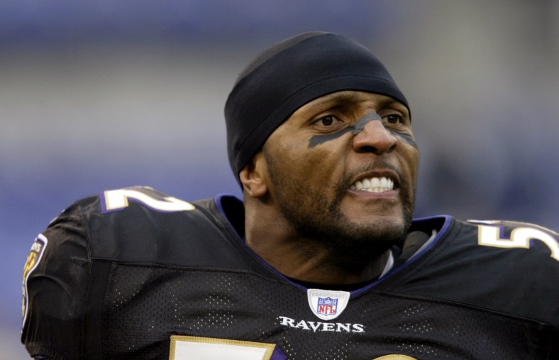 Baltimore Ravens' Ray Lewis 