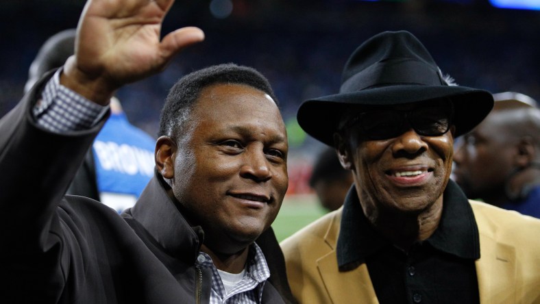 Detroit Lions' Barry Sanders, Lem Barney