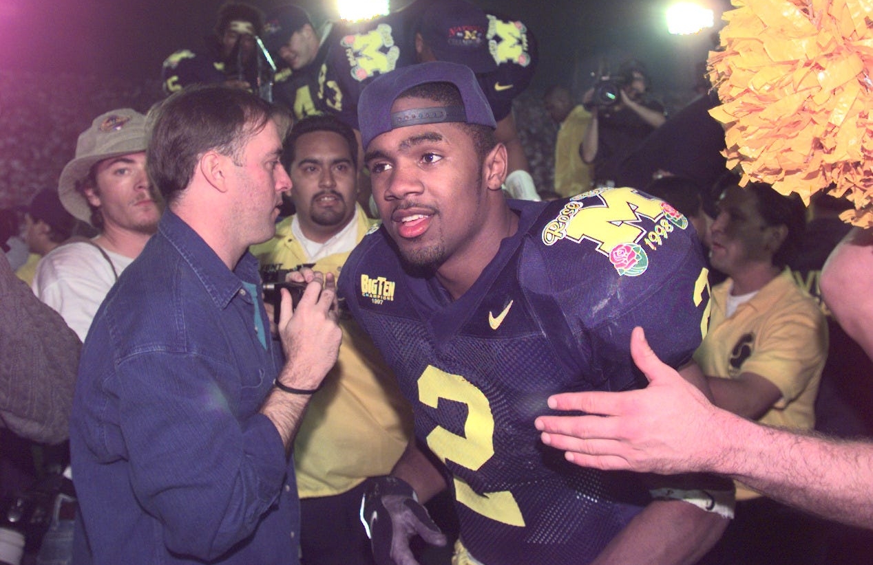 Michigan and Washington: 1998 rose bowl woodson