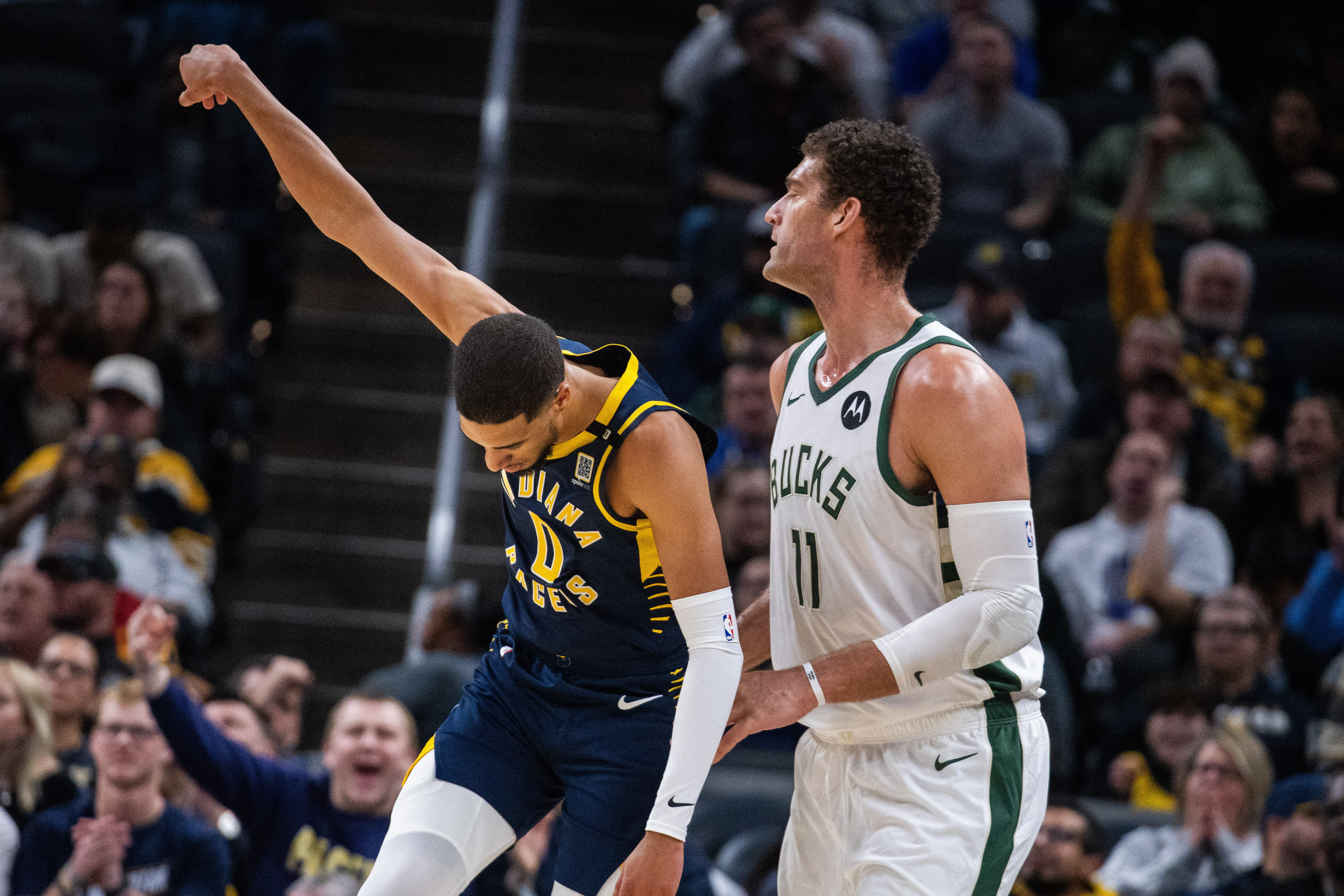 Indiana Pacers' Tyrese Haliburton against Milwaukee Bucks