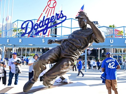 Jackie Robinson statue stolen from public park after being cut down in Kansas, reward offered for clues