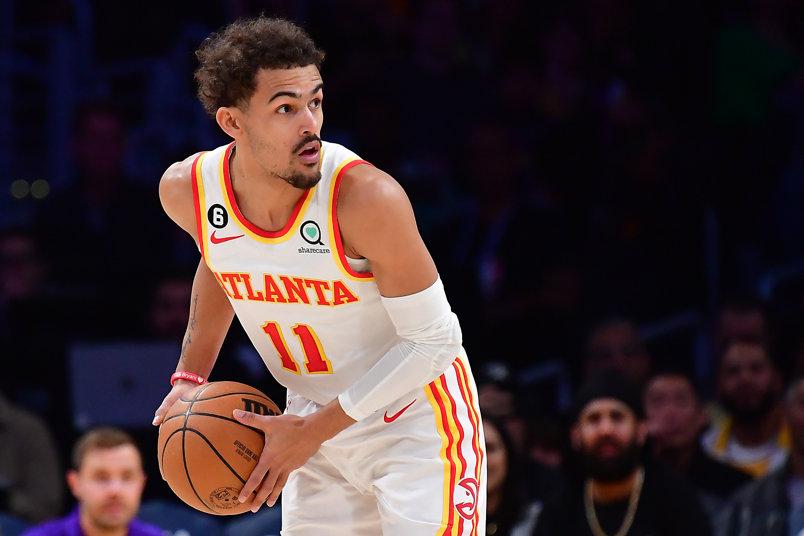 Trae Young against Los Angeles Lakers