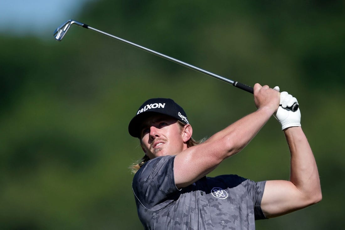 Jake Knapp tees off at the 10th hole at the 2021 Visit Knoxville Open PGA Korn Ferry Tour at Holston Hills Country Club in Knoxville, Tenn. on Thursday, May 13, 2021. The competition runs through Sunday. Single-day tickets are available for $10.

Kns 2021 Visit Knoxville Open