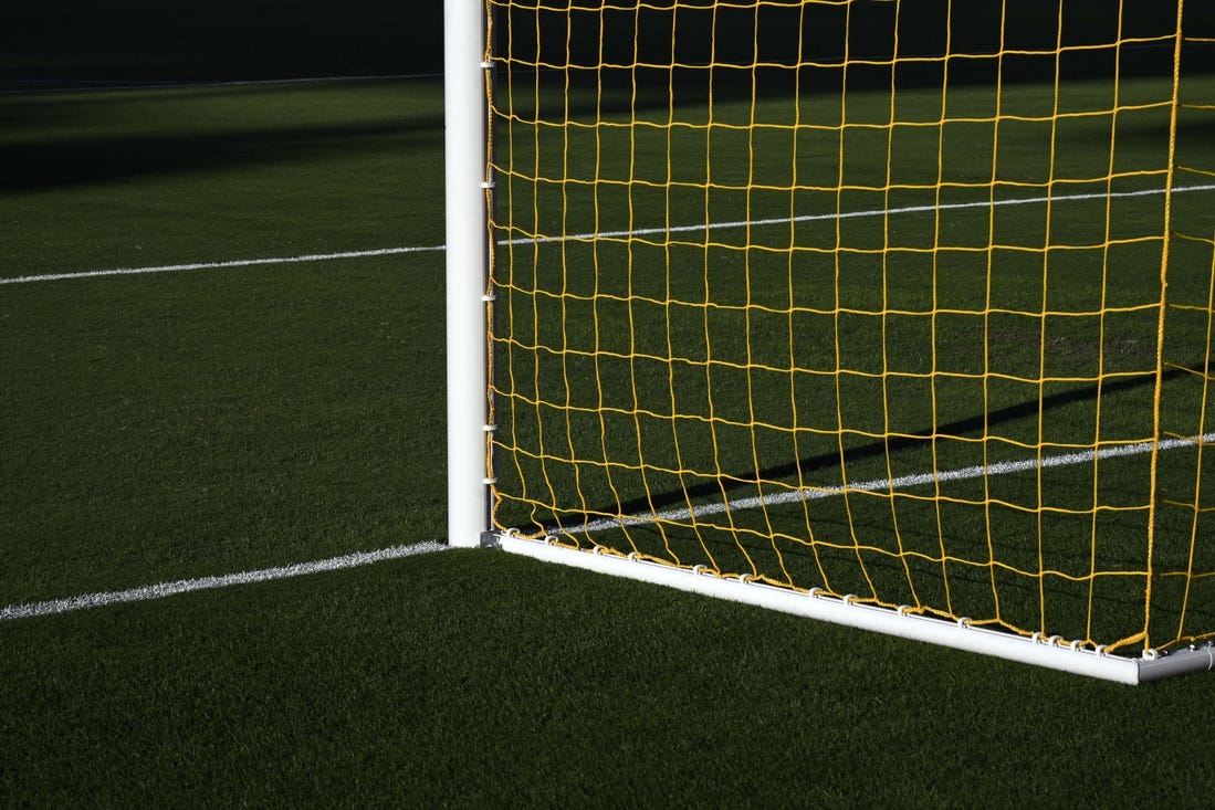 Aug 30, 2023; St. Louis, Missouri, USA; A general view of a goal at CITYPARK before the game between FC Dallas and St. Louis CITY SC. Mandatory Credit: Scott Rovak-USA TODAY Sports