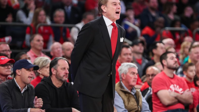 St. John's Red Storm head coach Rick Pitino