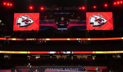 ‘It’s Time!’ Kansas City Chiefs get the full Bruce Buffer treatment on Opening Night for Super Bowl LVIII