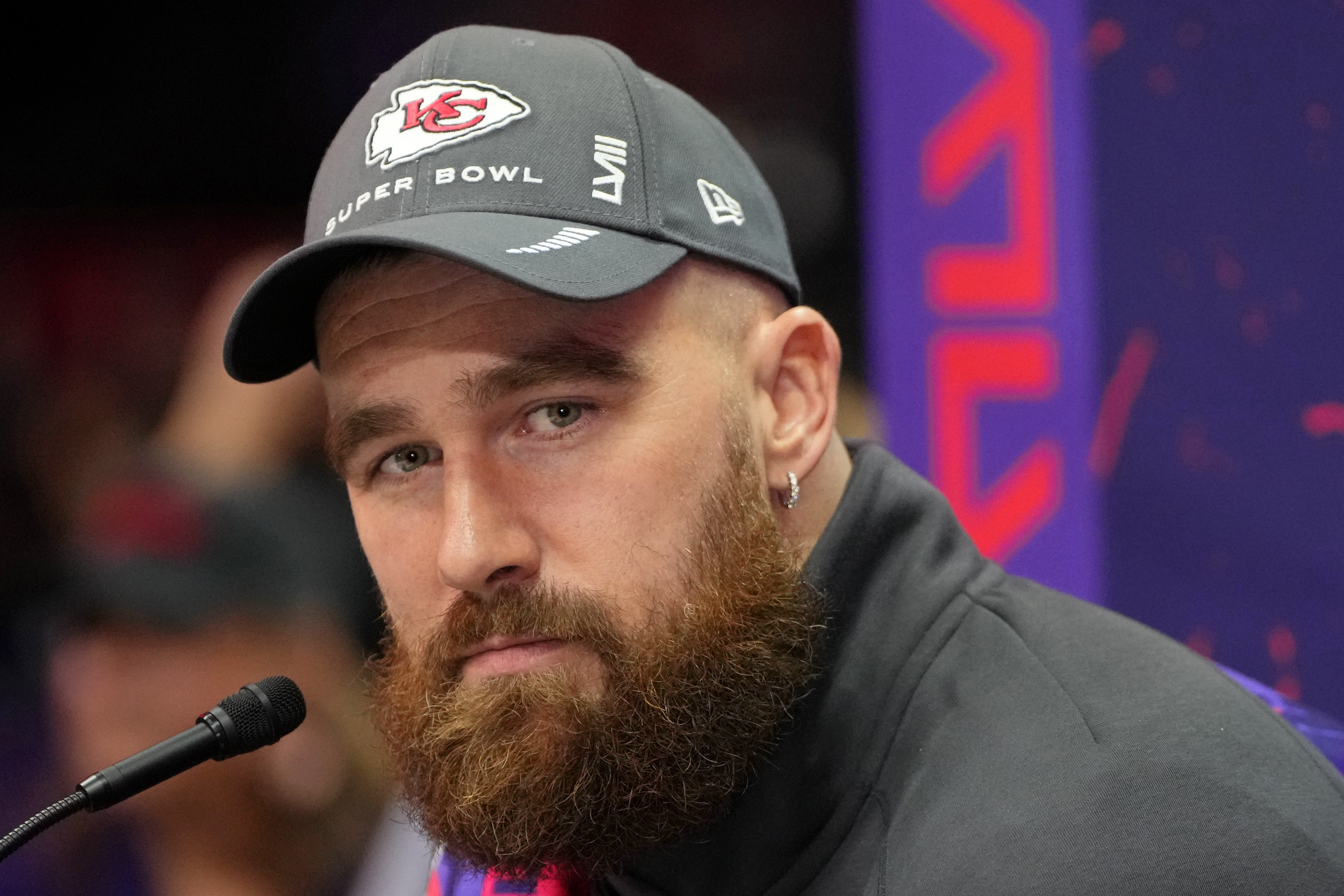 Kansas City Chiefs' Travis Kelce, San Francisco 49ers fans