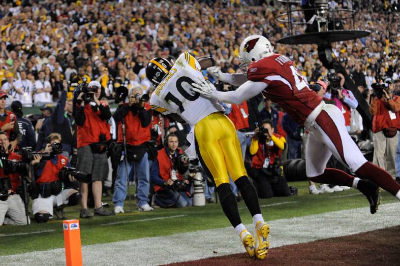 Santonio Holmes' amazing TD catch won the game for Pittsburgh