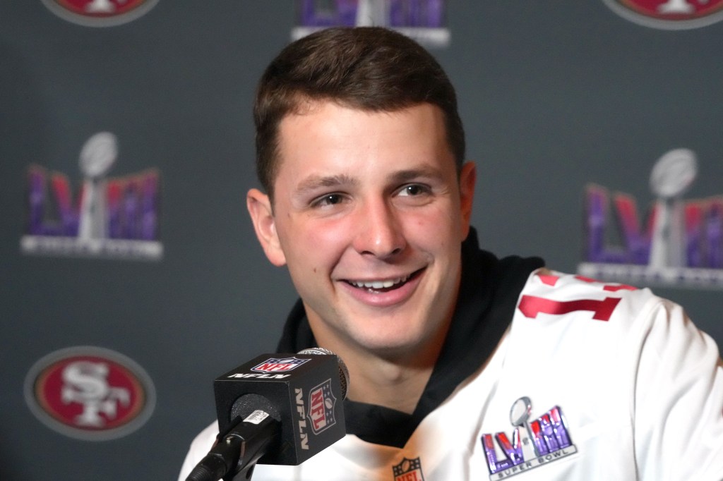 San Francisco 49ers QB Brock Purdy ahead of Super Bowl LVIII.