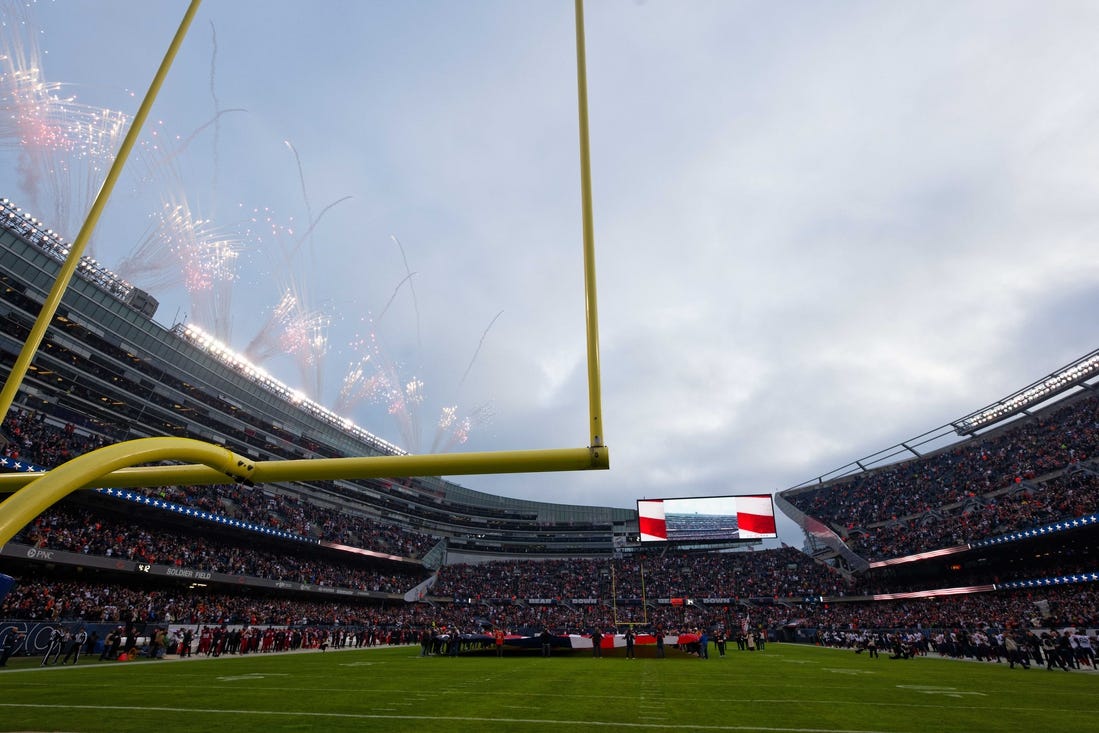 The Bears are reportedly planning to build a new dome near the current site of Soldier Field. Mandatory Credit: Jamie Sabau-USA TODAY Sports