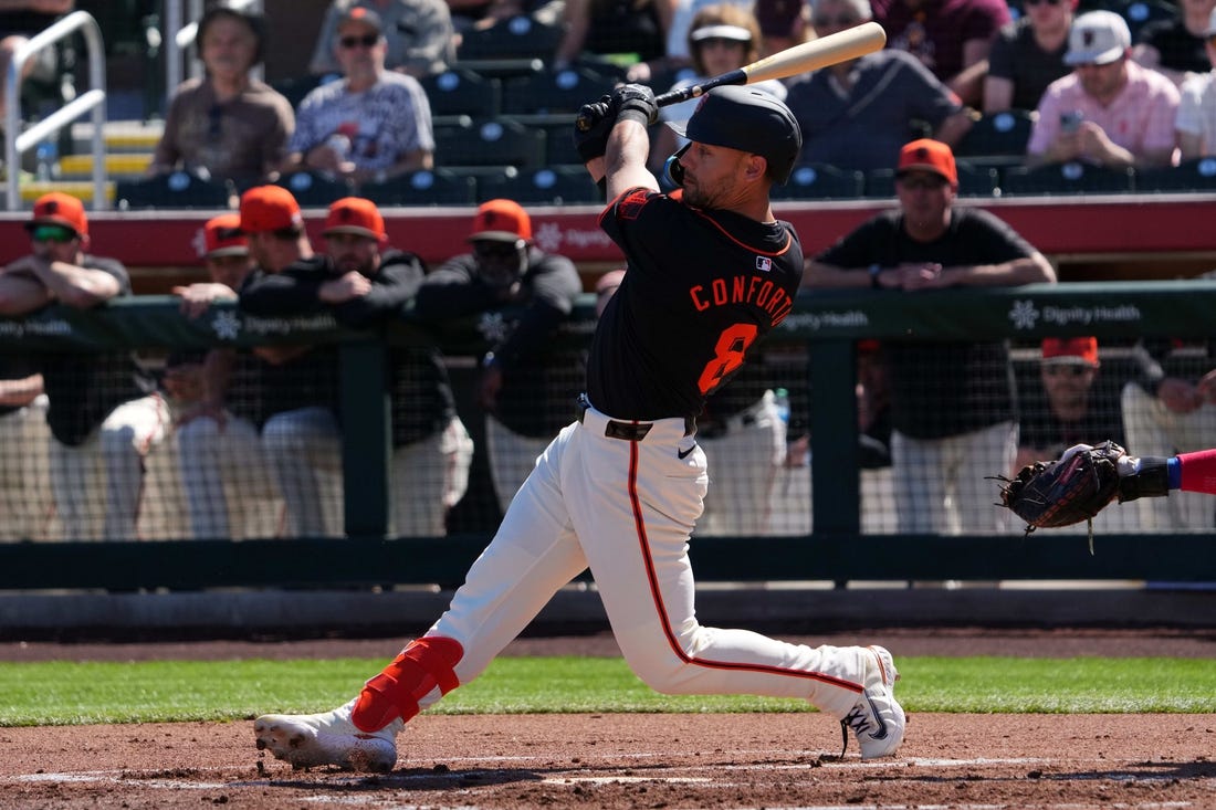 Giants’ Michael Conforto bids to continue hot start vs. Padres